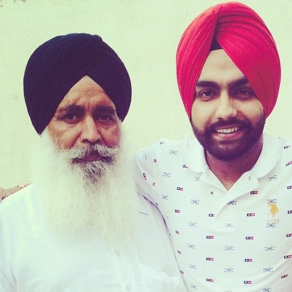 Ammy Virk with<br> his Father