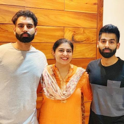 Parmish Verma with his Sister & Brother