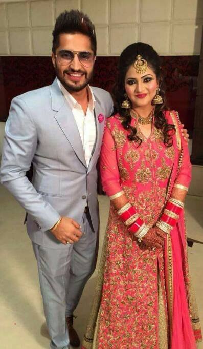 Jassi Gill with his Wife