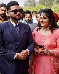 karan Aujla with his Wife